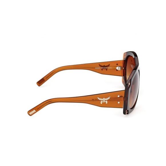 NEW!!!  MCM Black and Brown Oversized Gradient Oval Sunglasses Authentic main image 9